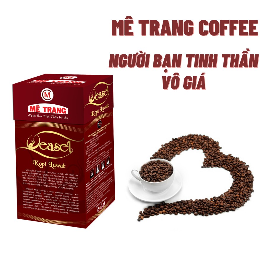 Cà phê Chồn Cao cấp Mê Trang - Hộp 500g Hút Chân không