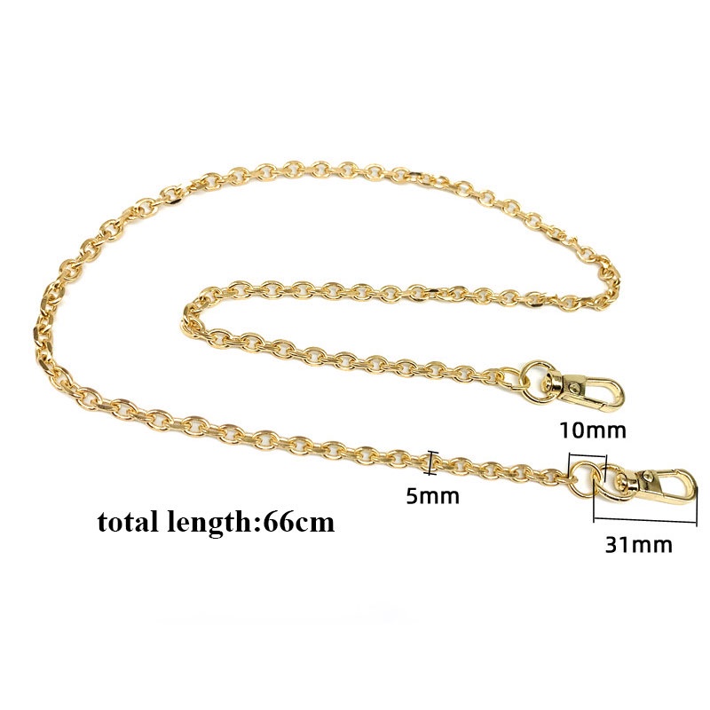 Dây xích đeo túi xách nhỏ gọn màu vàng thời trang cho nữ