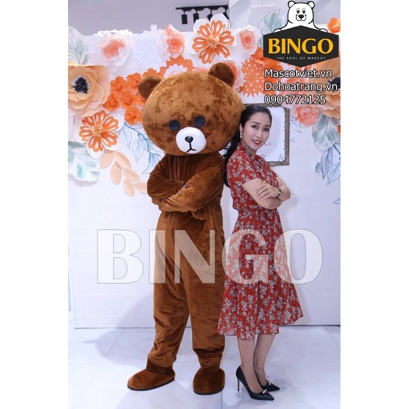 [ Hàng Tốt] Mascot Gấu Brown Lầy