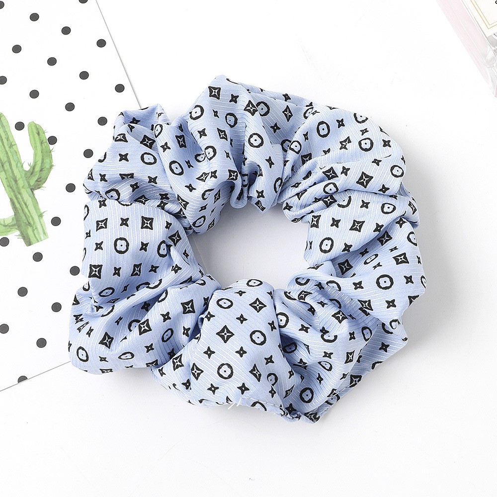 Spring new chic all-match fabric rope retro French large intestine ring head rope South Korea decorated female