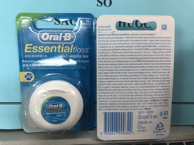 Chỉ nha khoa Oral-B - Sạch răng, thơm miệng