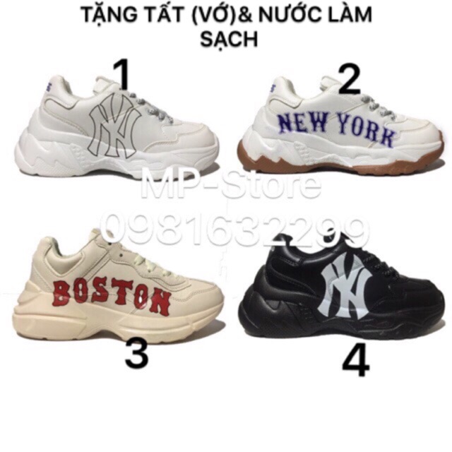 [TẶNG TẤT(VỚ) ] GIẦY THỂ THAO MLB NAM NỮ 36-44.