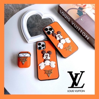 Ốp viền vân sần cam lv mickey nổi