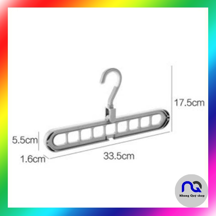 Móc treo quần áo 9 lỗ đa năng tiện dụng