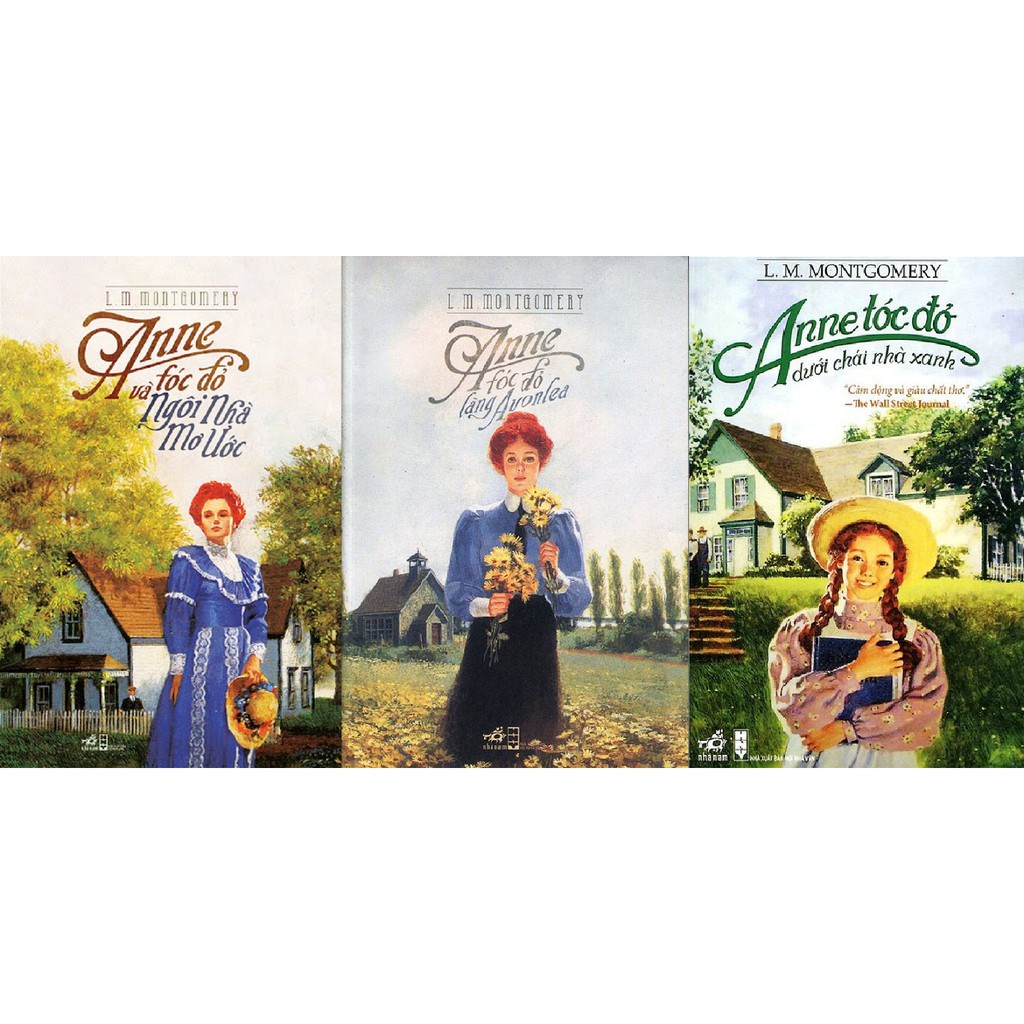 Combo Sách - Anne Tóc Đỏ Dưới Chái Nhà Xanh + Anne Tóc Đỏ Và Ngôi Nhà Mơ Ước + Anne Tóc Đỏ Làng Avonlea - Nhã Nam