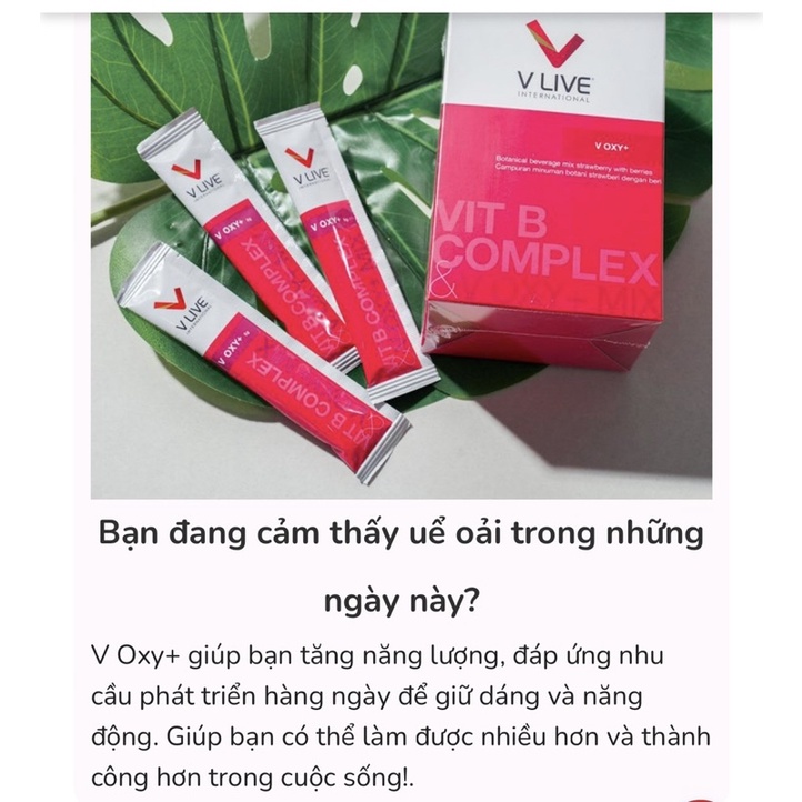3 BỘ 3 HỘP VLIVE HỖ TRỢ SỨC KHOẺ