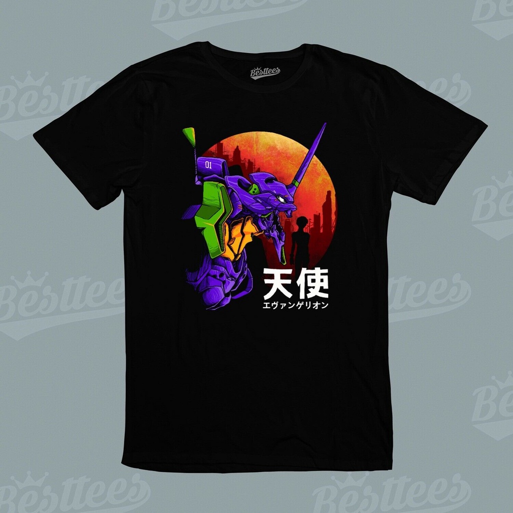 Unseix Mùa Hè Nam Anime Nhật Bản Manga Evangelion Eva-01 Áo Thun Thoáng Mát 846