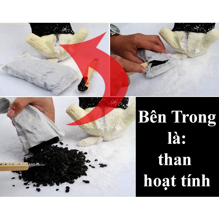 Chó bông than hoạt tính khử mùi,hút ẩm trang trí trong xe ô tô