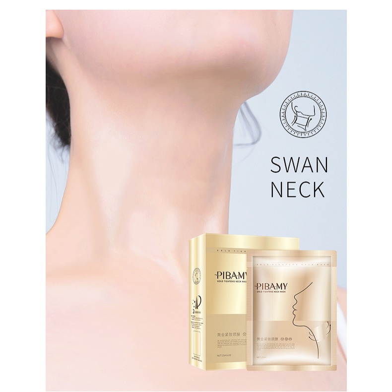 Mặt nạ vàng dưỡng ẩm làm săn chắc da cổ ngăn ngừa nếp nhăn