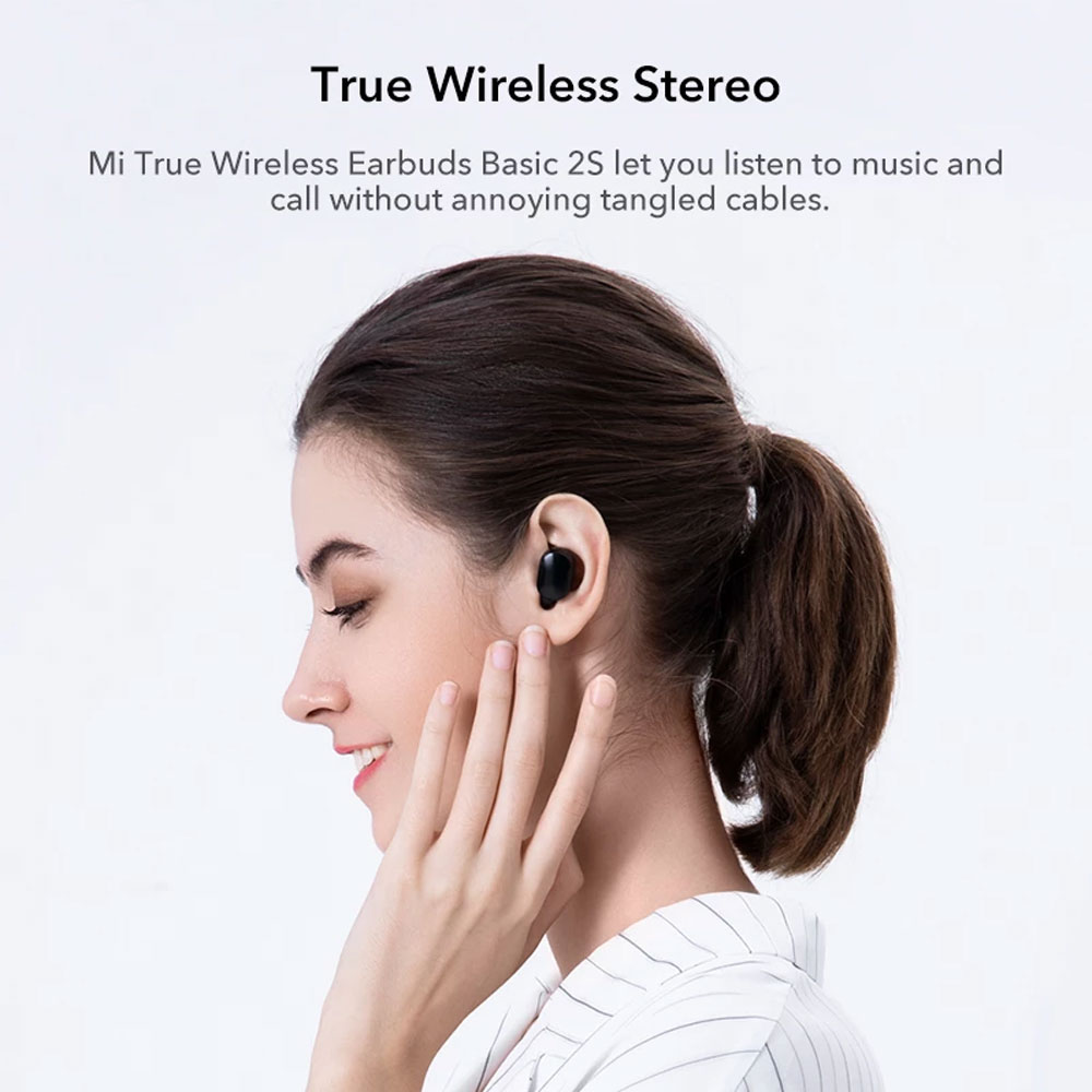 ✩ Xiaomi mi true wireless earbuds basic 2s Bluetooth 5.0 touch control TWS earphone gaming mode USB C headphone 【vrru】