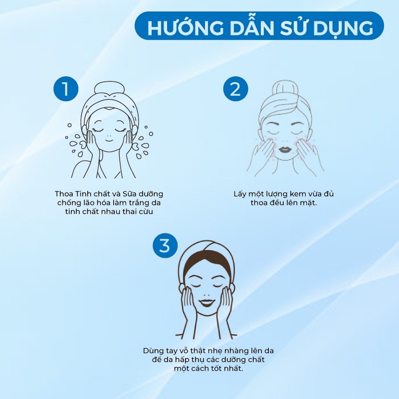 Kem Dưỡng Trắng Da Dưỡng Ẩm Chống Lão Hóa Chiết Xuất Từ Tinh Chất Nhau Thai Cừu 3w Clinic Placenta Intensive Cream 50ml