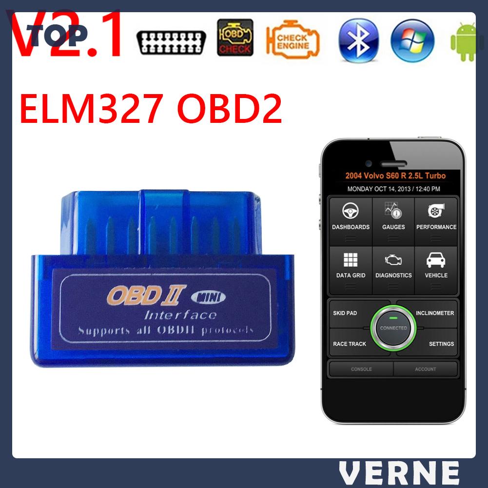 Thiết Bị Chẩn Đoán Lỗi Xe Hơi Bluetooth Vernesss Elm327 V2.1 Obd2 Obd 2 Ii