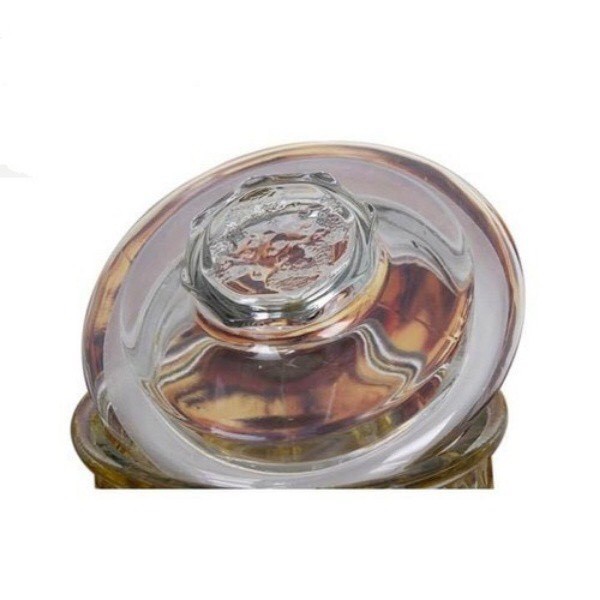 BÌNH THỦY TINH NGÂM RƯỢU 15 LÍT DÁNG TRỤ HOA VĂN RỒNG