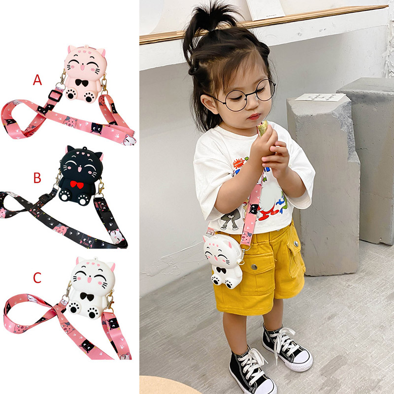 Túi Đeo Chéo Hình Mèo Cho Bé Gái