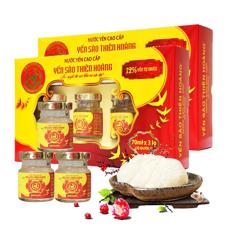 [Mã 2712FMCGSALE giảm 8% đơn 500K] Combo 10 Hộp Yến 12% Thiên Hoàng ( 30 lọ ) | BigBuy360 - bigbuy360.vn