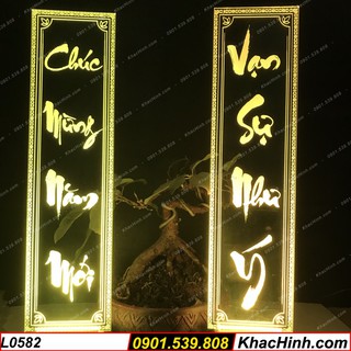 Đèn tranh Thư Pháp Chúc Mừng Năm Mới -Vạn Sự Như Ý,câu đối tết, chúc mừng năm mới, Happy New Year, an khang thịnh vượng