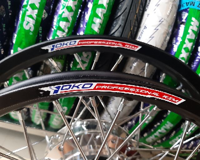 Bánh căm EXCITER 150 niềng nhôm YOKO 1.4/1.4 gồm đã rút căm sẵn,  gắn như zin