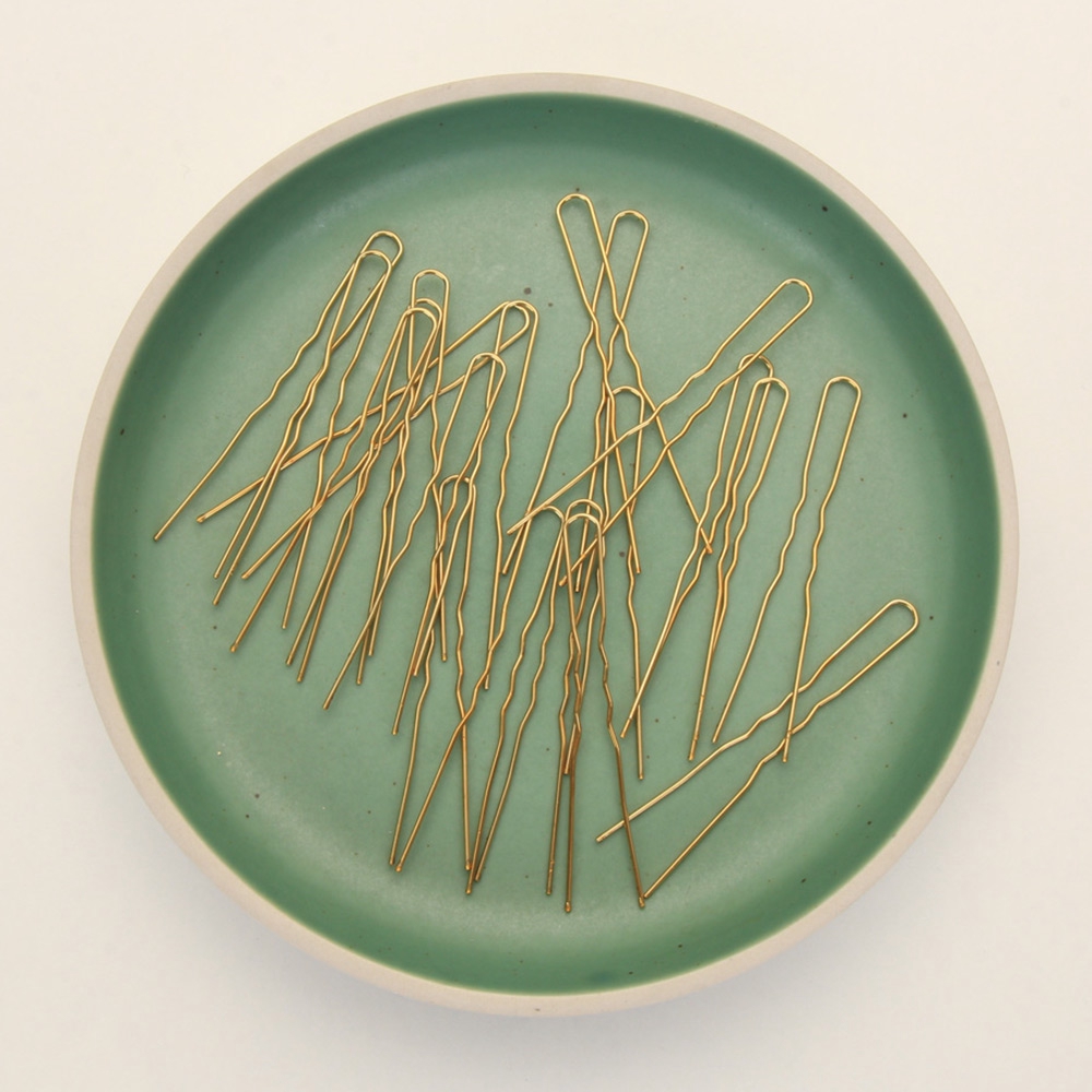 Bộ 20 kẹp tăm gợn sóng tạo kiểu tóc bằng hợp kim tiện lợi