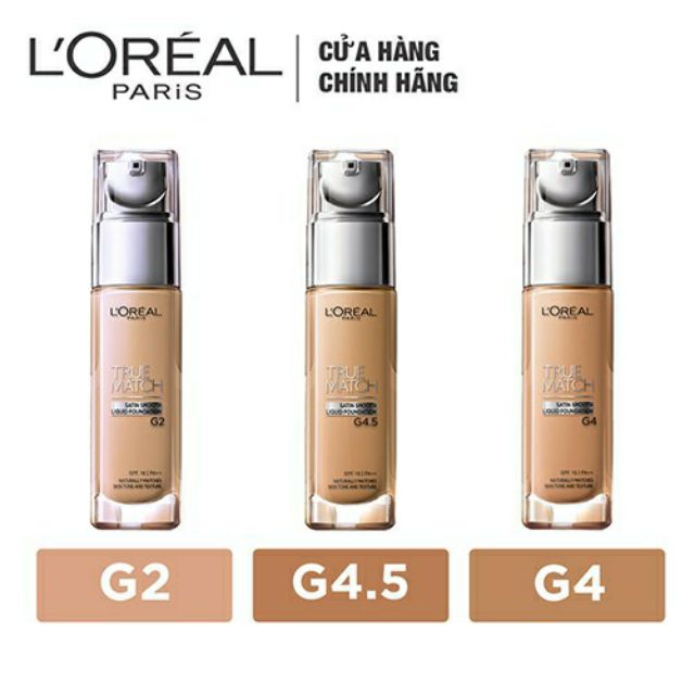 Kem nền mịn da dạng lỏng L'Oreal Paris True Match Liquid Foundation