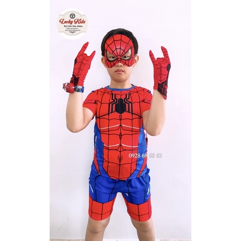 MẪU MỚI 2023 /BỘ QUẦN ÁO SIÊU NHÂN NHỆN CƠ BẮP KÈM CHOÀNG MẶT NẠ SAMKIDS