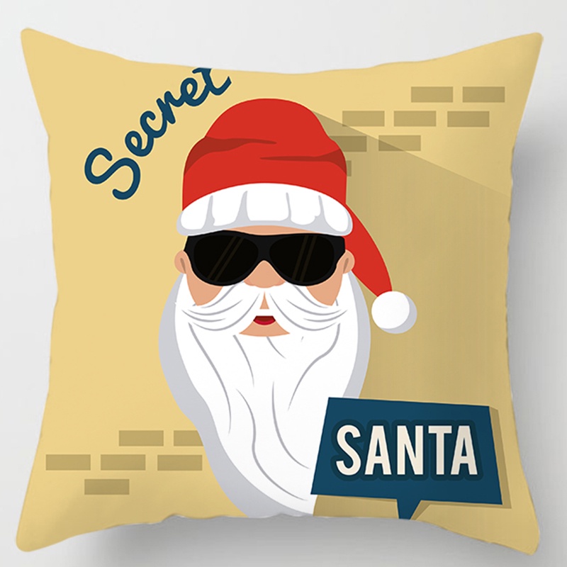 Christmas pattern pillow case sofa bed cushion cover home decoration