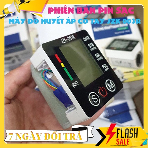 Máy Đo Huyết Áp Cổ Tay JZK - 003R - Pin liền kèm bộ sạc . Bảo hành 6 tháng