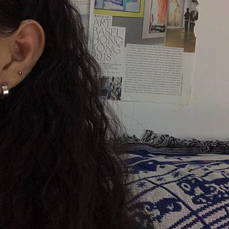 Khuyên Tai Dạng Kẹp Hình Tròn Phong Cách Hiphop Thời Trang