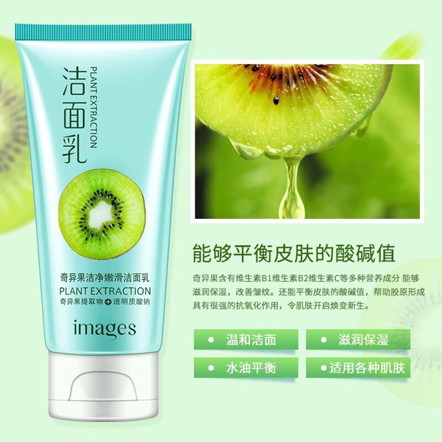 Sữa rửa mặt trái cây Rorec Bioaqua chiết xuất từ quả cam và kiwi dịu nhẹ cho da