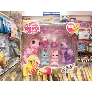 Bộ đồ chơi gia đình ngựa pony - kiếng, lượt | vinh đồ chơi