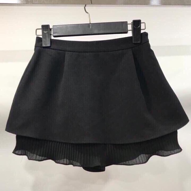 Chân váy 2 tầng xếp ly bèo hình thật ảnh cuối - CAROTSHOP