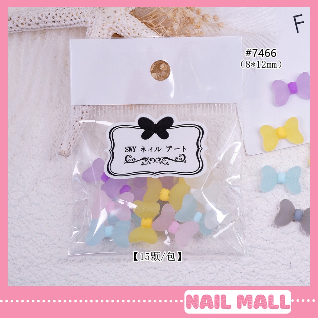 Charm Nail Nơ Set 15 Charm Nơ Phong Cách Hàn Quốc SWY2930