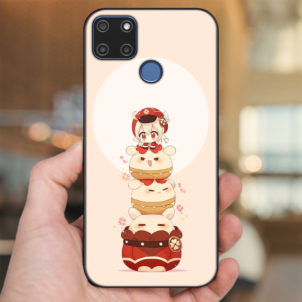Ốp lưng Realme C12, C21Y viền đen in hình Klee Genshin Impact