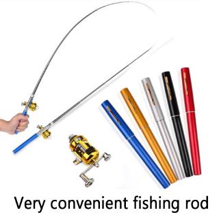 Bộ cần câu cá mini hình cây bút bằng hợp kim nhôm