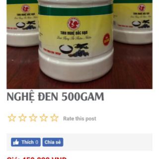 Tinh bột nghệ đen lọ 110g