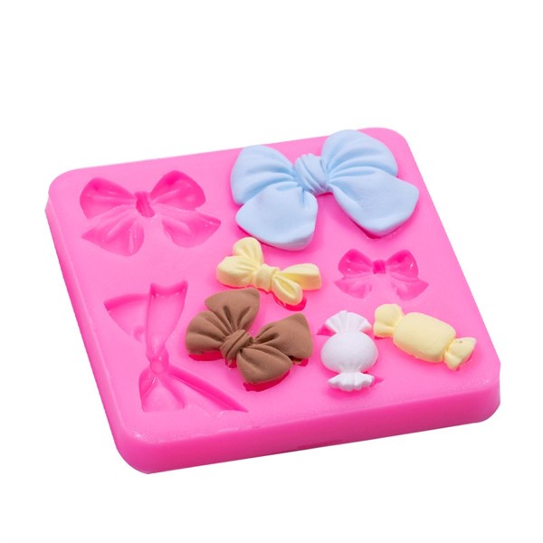 Khuôn Silicone Nơ Kẹo 2Cm 3Cm 4Cm