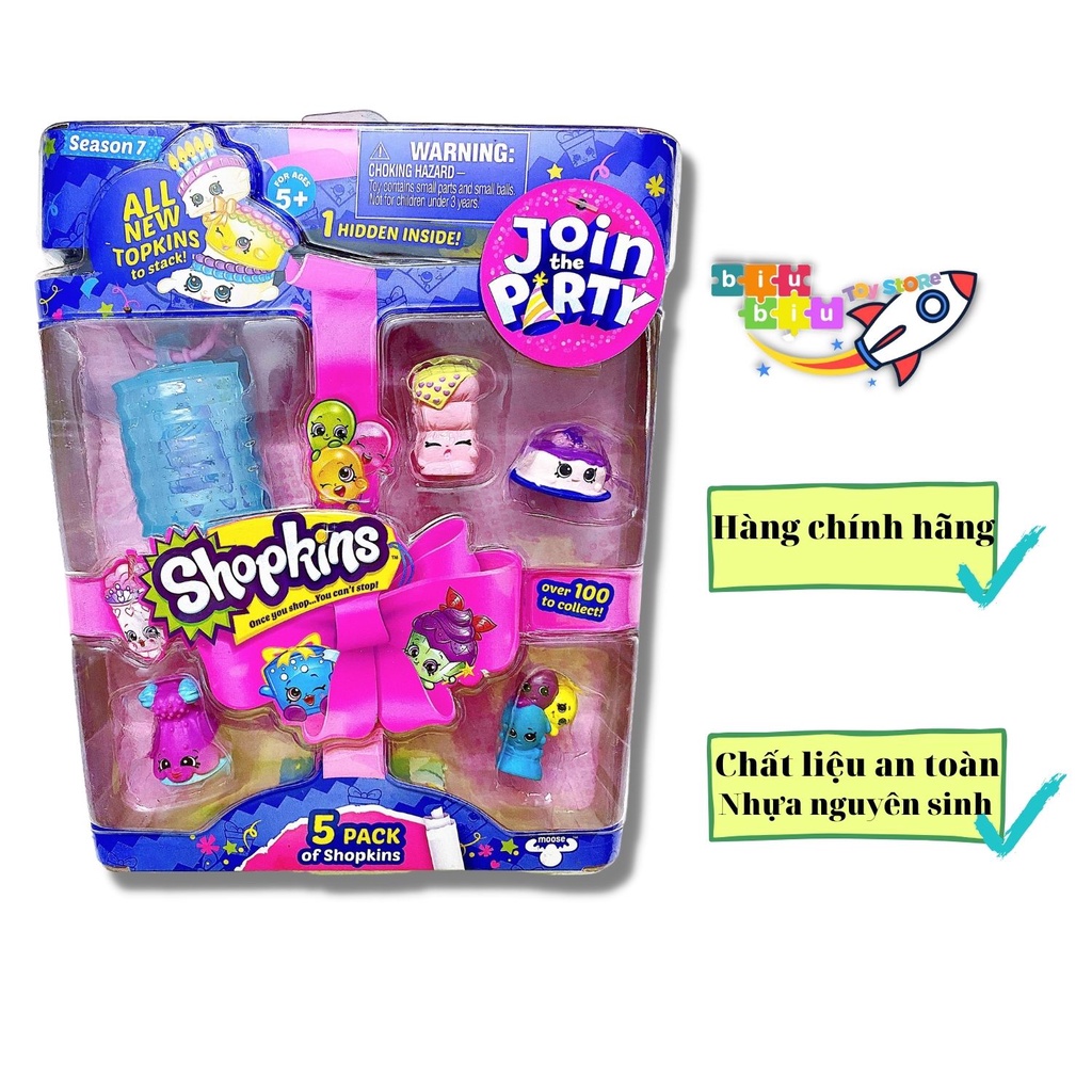 Bộ đồ chơi Shopkins Season 7 siêu đáng yêu dành cho bé - Hàng chính hãng