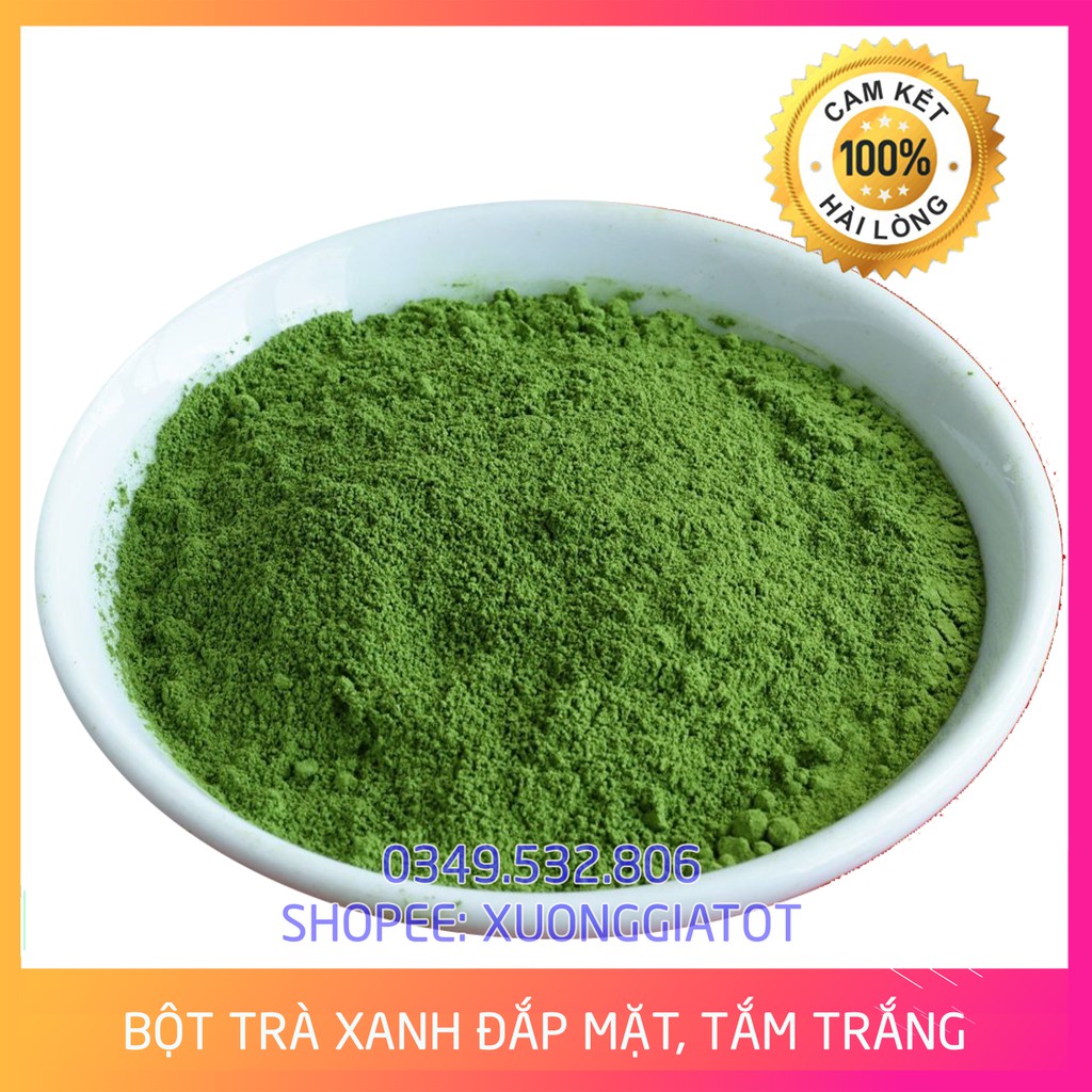 [BAO GIÁ] 500g bột trà xanh Thái Nguyên đắp mặt, tắm trắng cam kết nguyên chất 100%