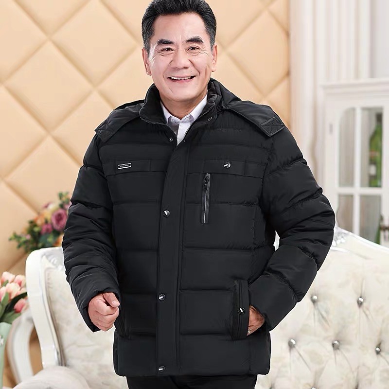 Áo phao trung niên cho bố lót lông siêu ấm 2023