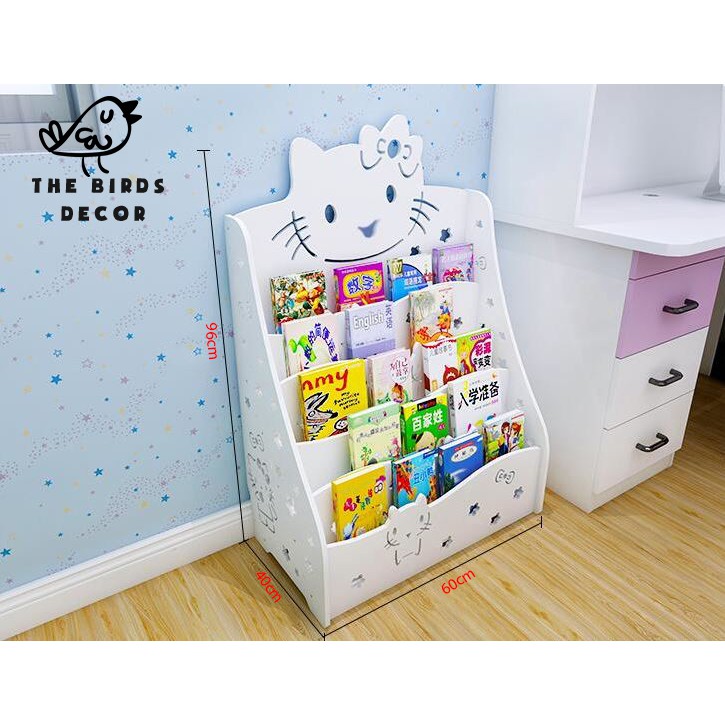 Kệ sách Kitty Ms:022 kích thước 96*60*40 cm dành riêng cho bé gái giá rẻ | BigBuy360 - bigbuy360.vn