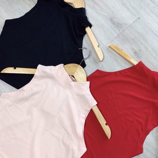 Áo Croptop Body Cổ Lọ Trắng Đen MS:Z05