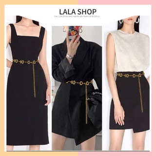 Đai váy đai áo đai quần xích vàng thả kiểu sang chảnh - Dây xích eo thắt váy áo nữ kim loại sang trọng