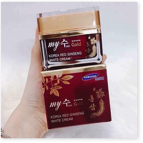 [Mã giảm giá shop] Kem Sâm Hàn Quốc My Gold Korea Red Ginseng White Cream 50ml
