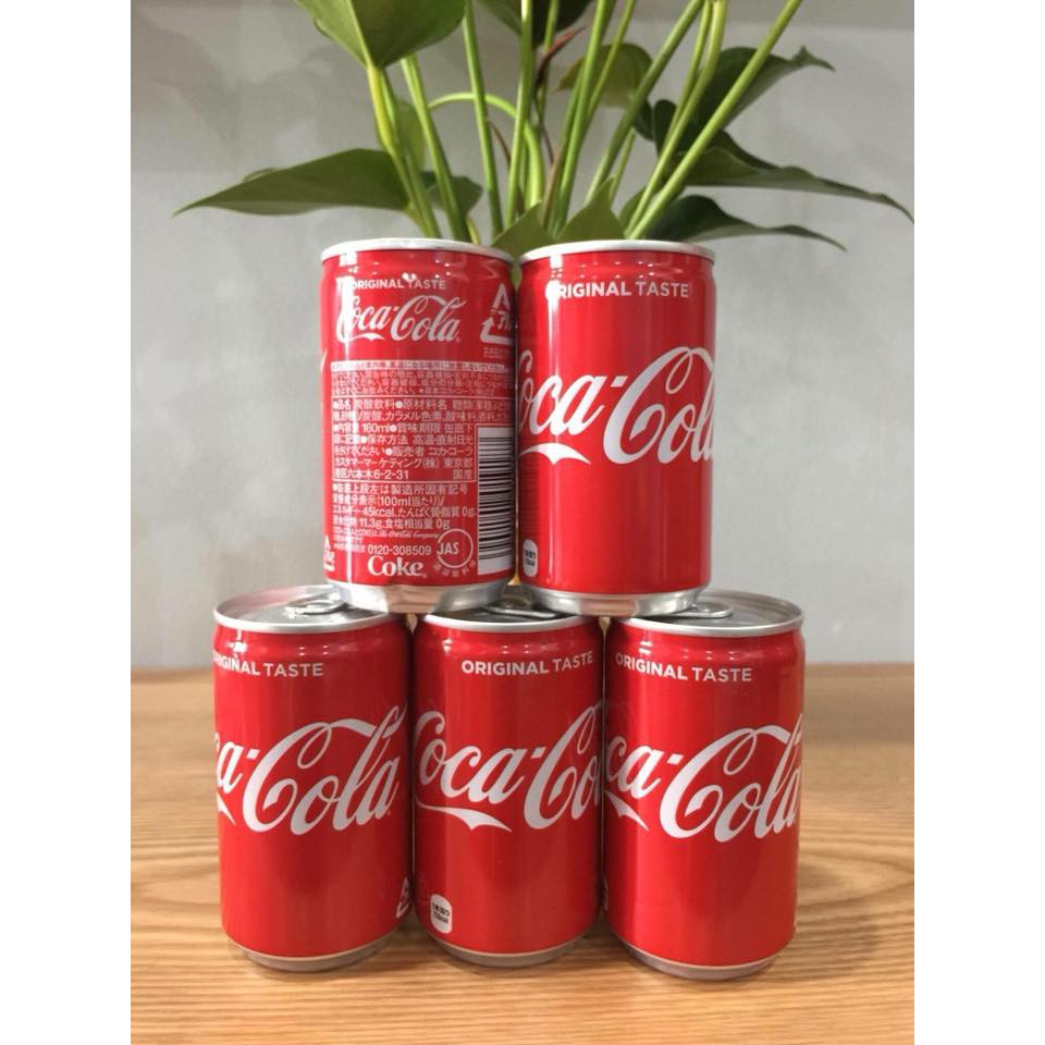 Nước ngọt Coca cola nhí Nhật Bản giải khát có gas nhẹ cực sảng khoái 160ml T11/24