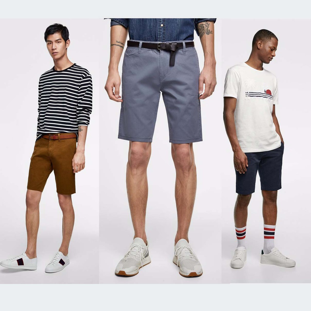 Q340 - Quần ZA.RA Basic Shorts, chất khaki nhẹ cực đẹp