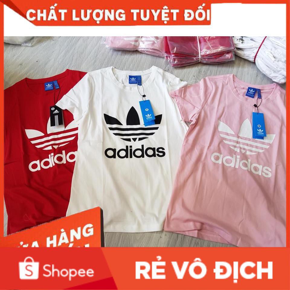 ÁO THUN NGẮN TAY ADIDAS MÀU ĐỎ UNISEX (VIDEO, ẢNH THỰC TẾ) | BigBuy360 - bigbuy360.vn
