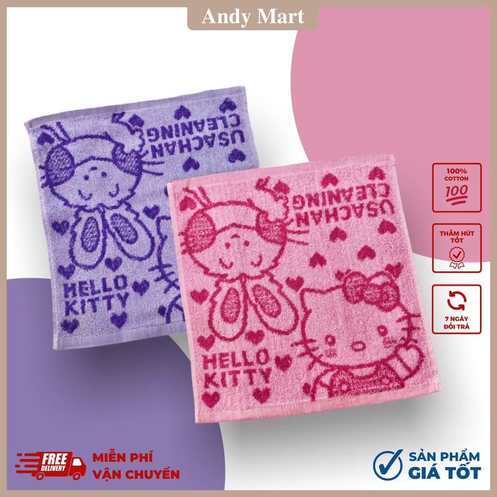 Khăn mặt trẻ em, khăn mặt cho bé cotton mềm mại, dày nhẹ, thấm hút