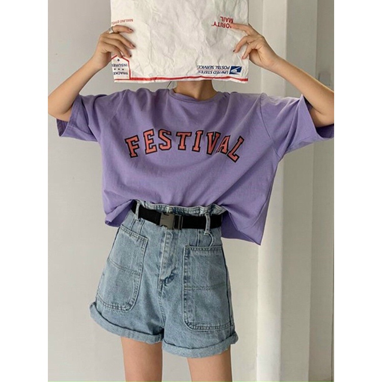 Áo Croptop Tay Lỡ Phối Chữ C3