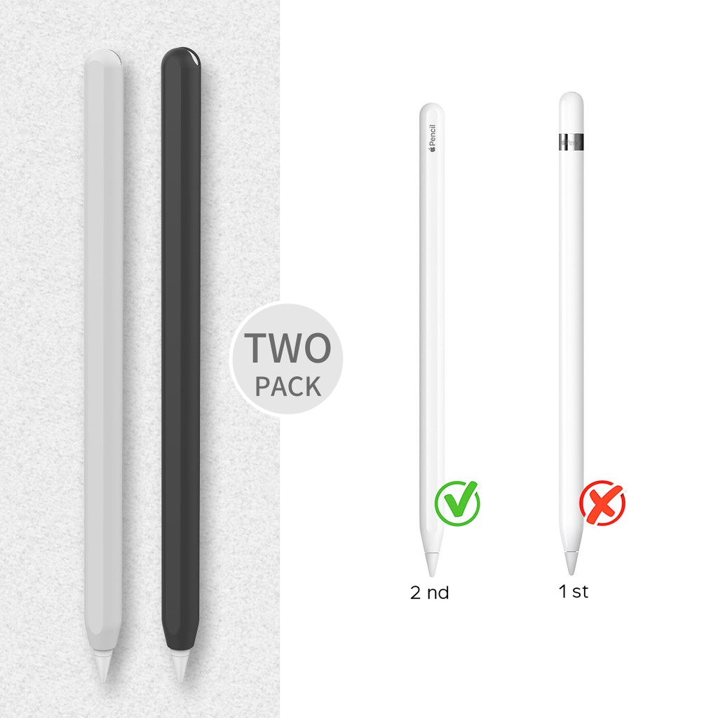 Ốp Bảo Vệ Apple Pencil 2 Cao Cấp Thương Hiệu Aha Style Bộ 2 Ốp 2 Màu