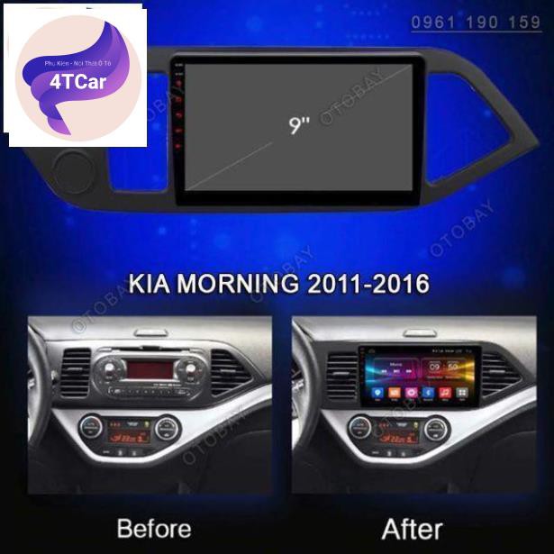 Màn hình Android xe KIA Morning 2012-2018 cắm sim 4G, wifi