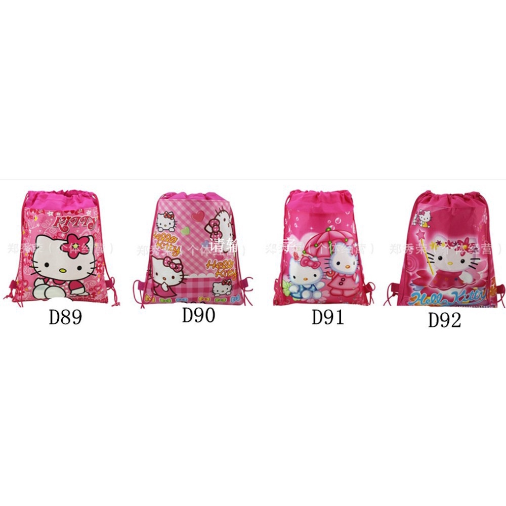 Túi vải không dệt hình Hello Kitty cho bé gái